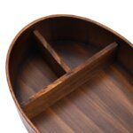Dark Wood Bento Box Close Up
