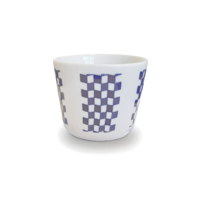 Minoyaki Checkered Soba Choko Cup