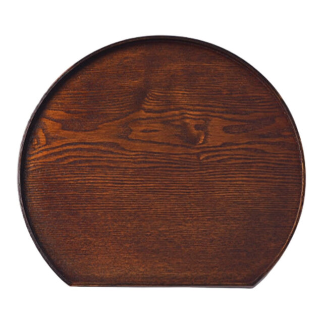 Wooden Half Round Tray
